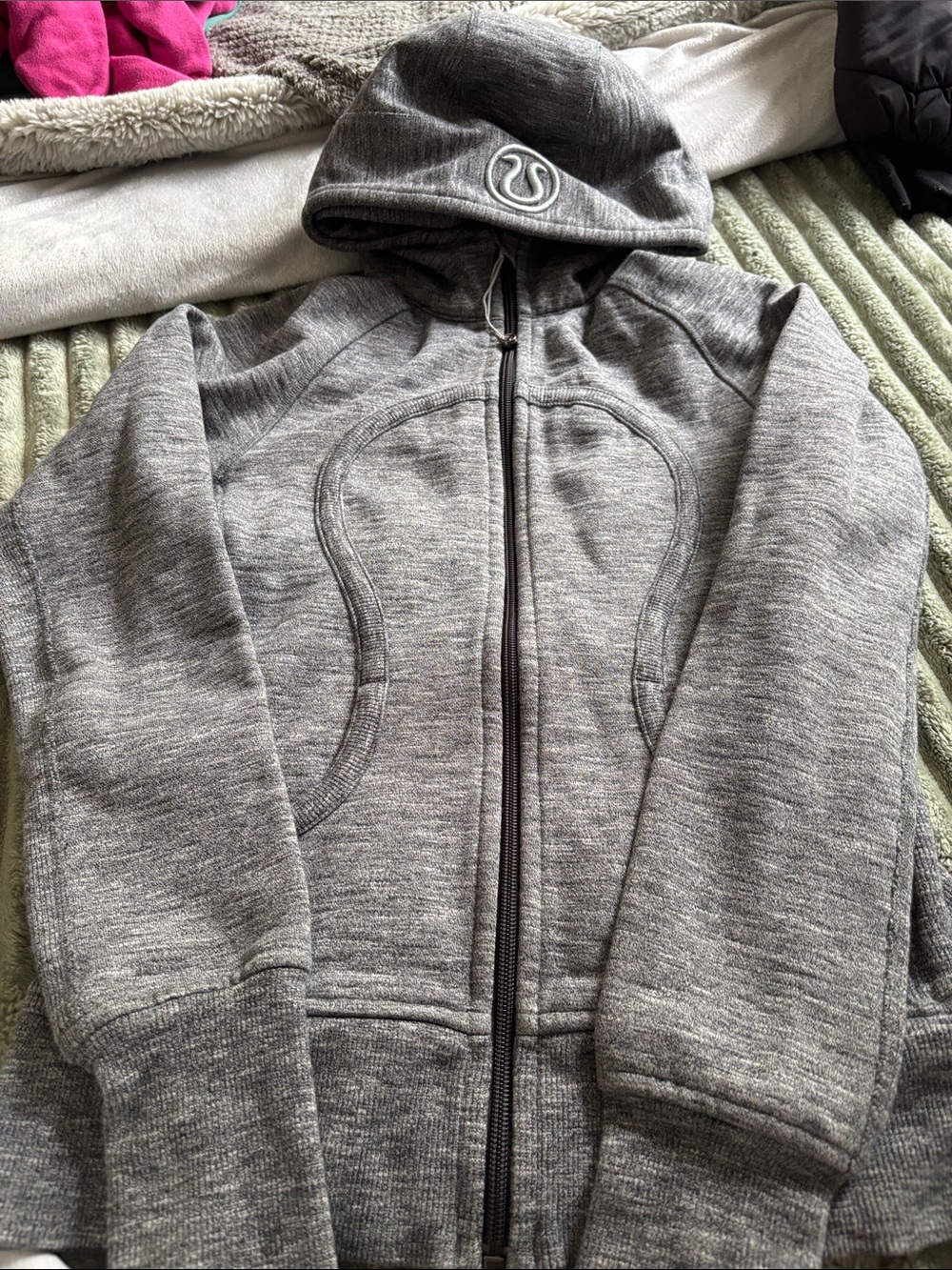 lululemon athletica Heather Gray Full-Zip Hoodie